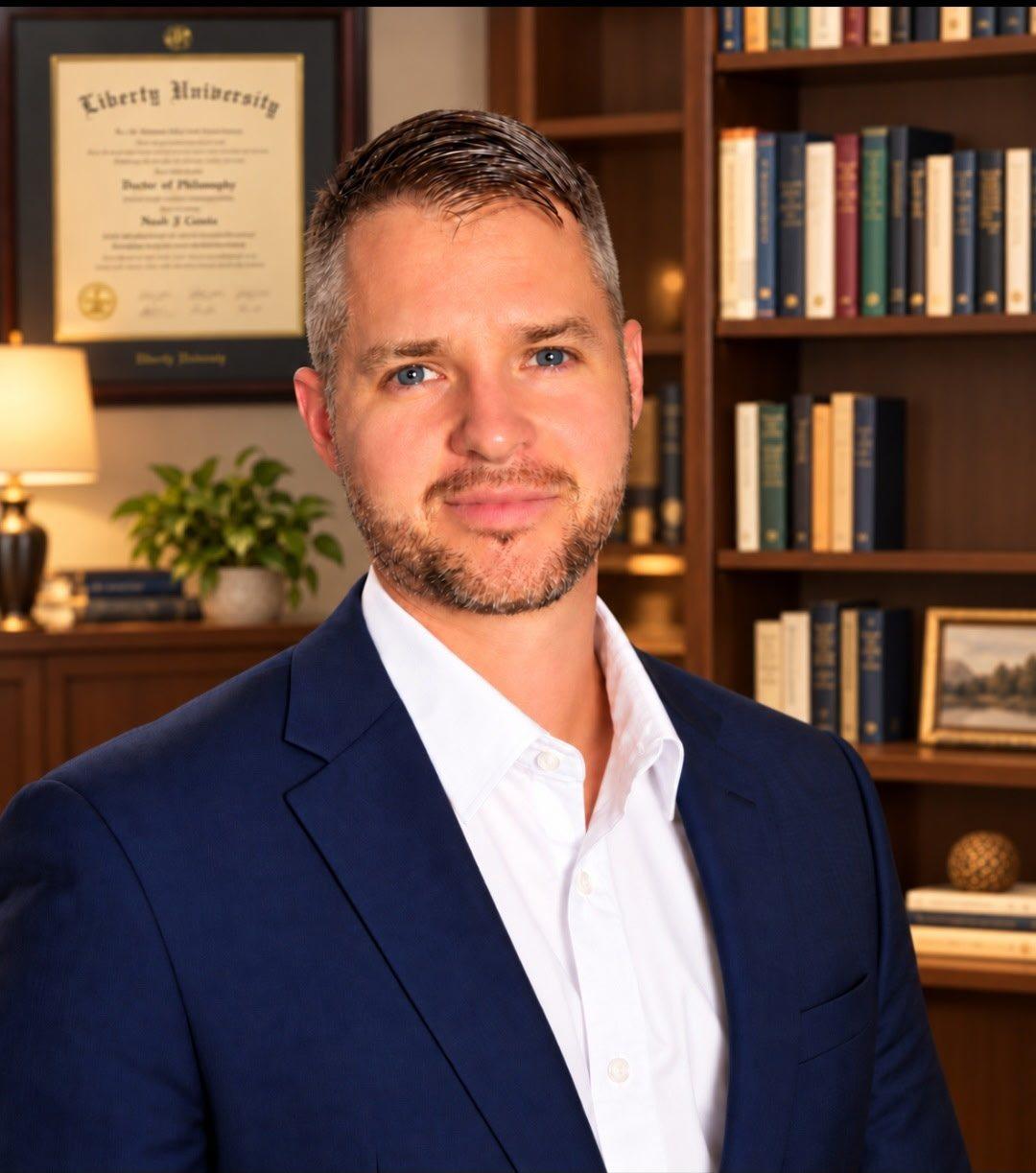 Dr. Noah Cicalo in his office